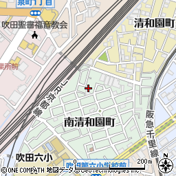 大阪府吹田市南清和園町15-29周辺の地図