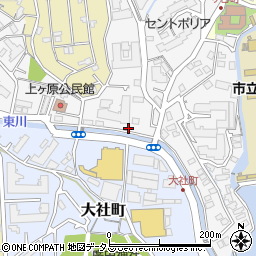 兵庫県西宮市一ケ谷町1-6周辺の地図