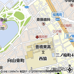 愛知県豊橋市向山東町32周辺の地図