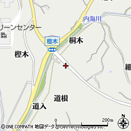 愛知県知多郡南知多町内海桐木周辺の地図