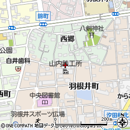 愛知県豊橋市羽根井町周辺の地図