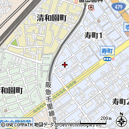 大阪府吹田市寿町1丁目20-22周辺の地図