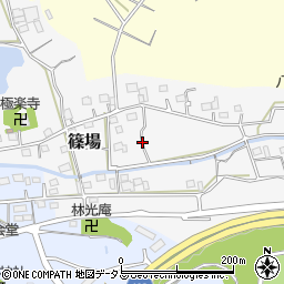 静岡県掛川市篠場周辺の地図