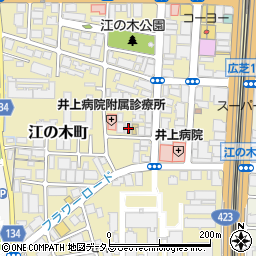 井上病院附属診療所周辺の地図