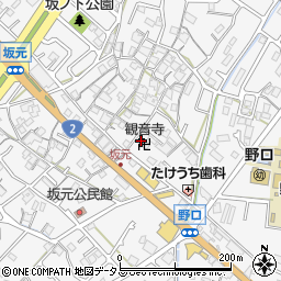 兵庫県加古川市野口町坂元505周辺の地図