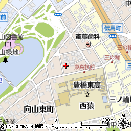 愛知県豊橋市向山東町38周辺の地図