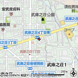 割烹音羽鮨武庫之荘店周辺の地図
