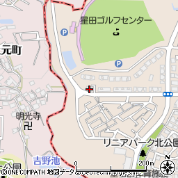 コモンシティ星田アステージ６号棟周辺の地図