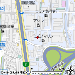 大阪府豊中市名神口1丁目12周辺の地図