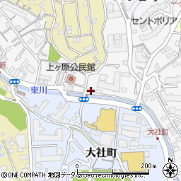 兵庫県西宮市一ケ谷町1-13周辺の地図