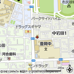 餃子の王将 岩田店周辺の地図