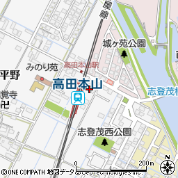 三重県津市一身田平野392周辺の地図