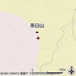 茶臼山周辺の地図