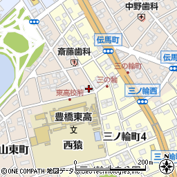 愛知県豊橋市向山東町24周辺の地図
