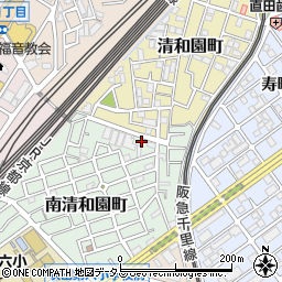 大阪府吹田市南清和園町15-44周辺の地図