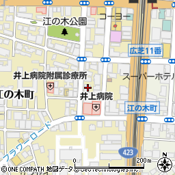 大阪府吹田市江の木町16-30周辺の地図