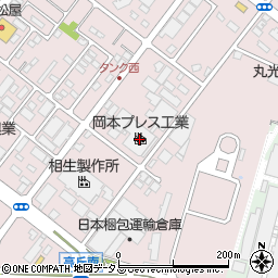 岡本プレス工業株式会社　高丘工場周辺の地図