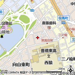 愛知県豊橋市向山東町39周辺の地図