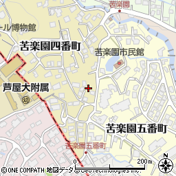 兵庫県西宮市苦楽園四番町5-26周辺の地図