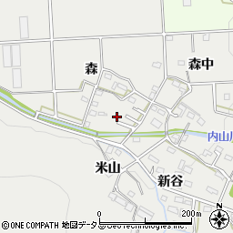愛知県豊橋市岩崎町森10-3周辺の地図