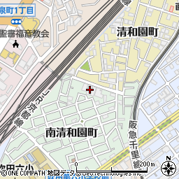 大阪府吹田市南清和園町15-39周辺の地図