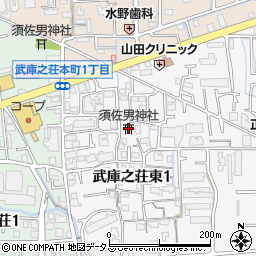 須佐男神社周辺の地図