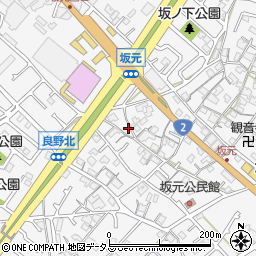 兵庫県加古川市野口町坂元645周辺の地図