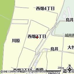 京都府木津川市山城町上狛西畑３丁目周辺の地図