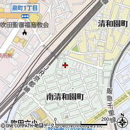 大阪府吹田市南清和園町15-31周辺の地図