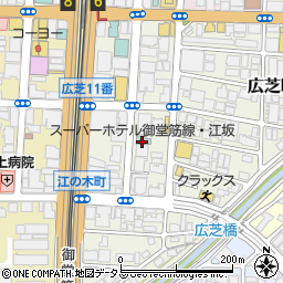 スーパーホテル御堂筋線・江坂周辺の地図