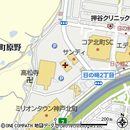 キリン堂　神戸北町店周辺の地図