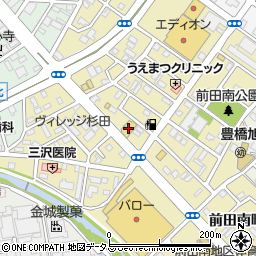 ワークショップサンワ前田南店周辺の地図