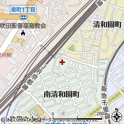 大阪府吹田市南清和園町15-32周辺の地図