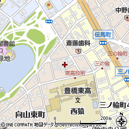 愛知県豊橋市向山東町41周辺の地図
