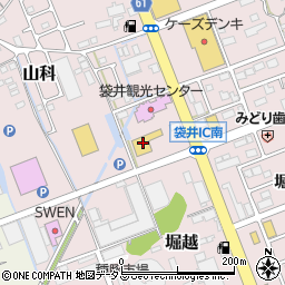 静岡県袋井市堀越541周辺の地図