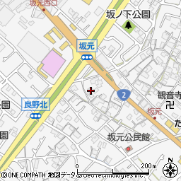 兵庫県加古川市野口町坂元640周辺の地図