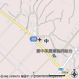 静岡県牧之原市中657周辺の地図