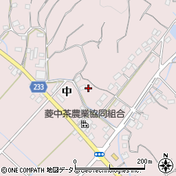 静岡県牧之原市中576-1周辺の地図