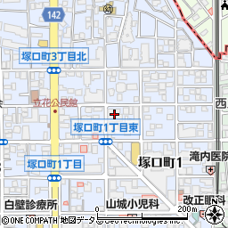 塚口町シティハウス周辺の地図