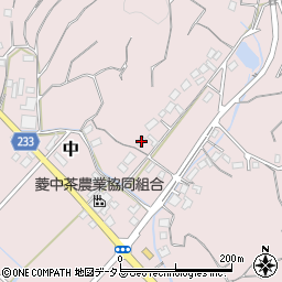 静岡県牧之原市中721周辺の地図