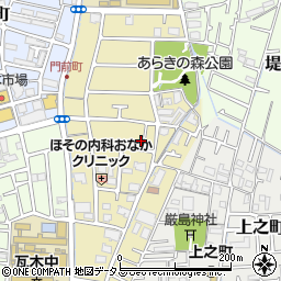 兵庫県西宮市荒木町14-17周辺の地図