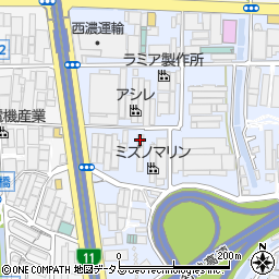 日本レストランデリバ大阪第二物流センター周辺の地図