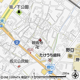 兵庫県加古川市野口町坂元497周辺の地図