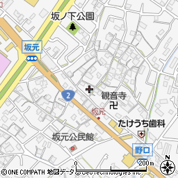 兵庫県加古川市野口町坂元563周辺の地図