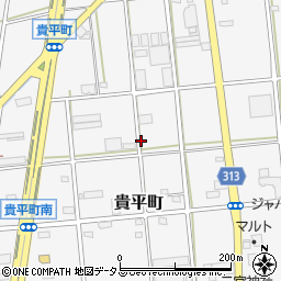 静岡県浜松市中央区貴平町周辺の地図