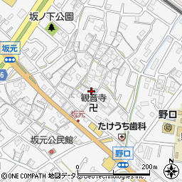 兵庫県加古川市野口町坂元516周辺の地図
