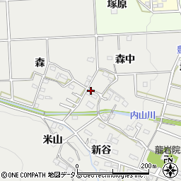 愛知県豊橋市岩崎町周辺の地図
