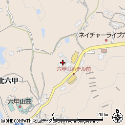 六甲山ホテル周辺の地図