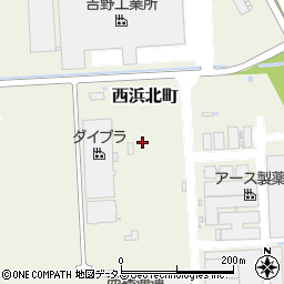 兵庫県赤穂市西浜北町周辺の地図