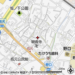 兵庫県加古川市野口町坂元519周辺の地図